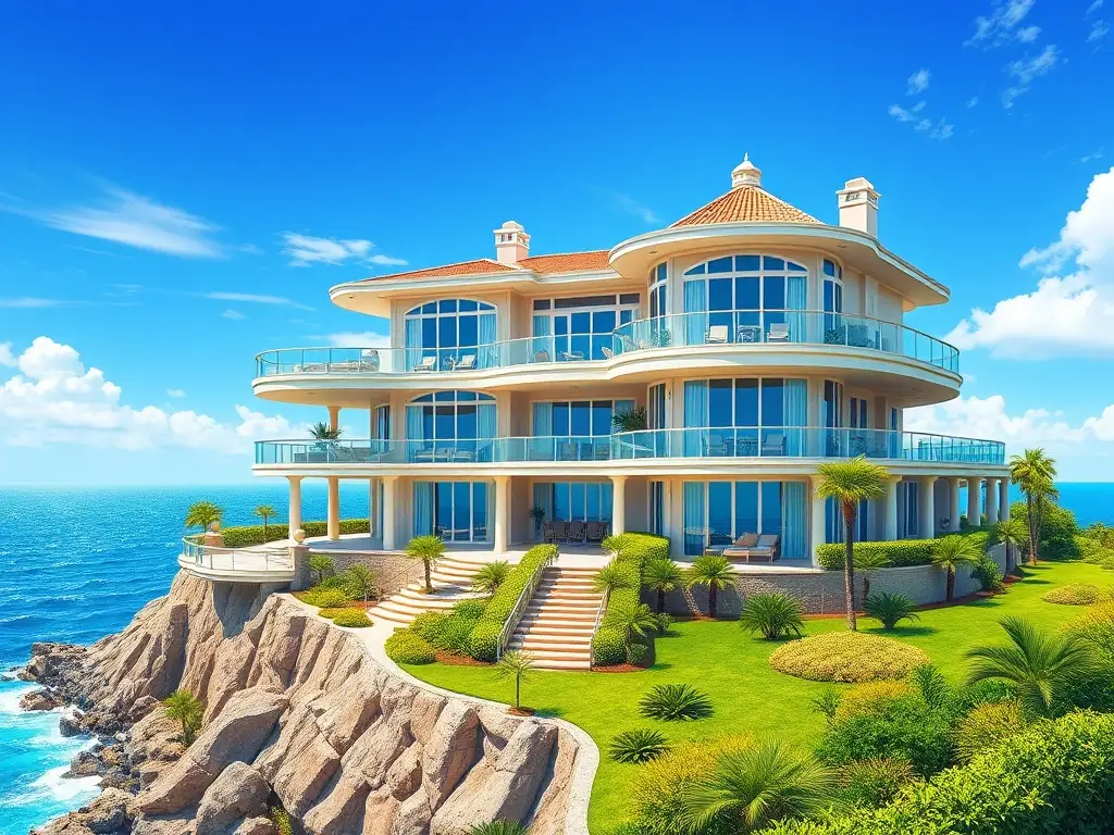 A luxurious oceanfront property in Laguna Beach, showcasing the type of high-end homes often financed with jumbo loans.