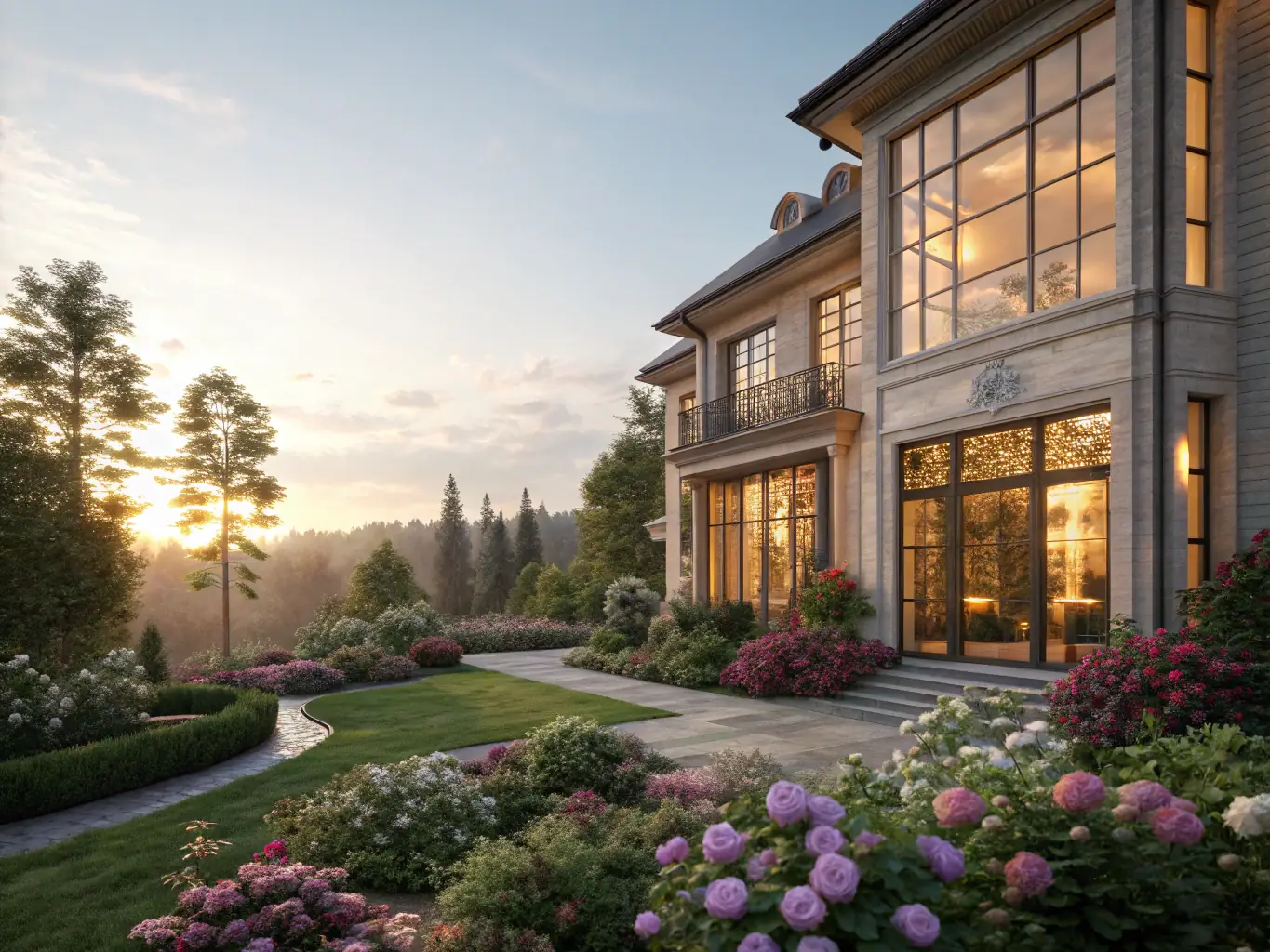 A modern Laguna Beach home with a family smiling in front, bathed in the warm afternoon light, symbolizing the dream of homeownership achievable through FHA loans.