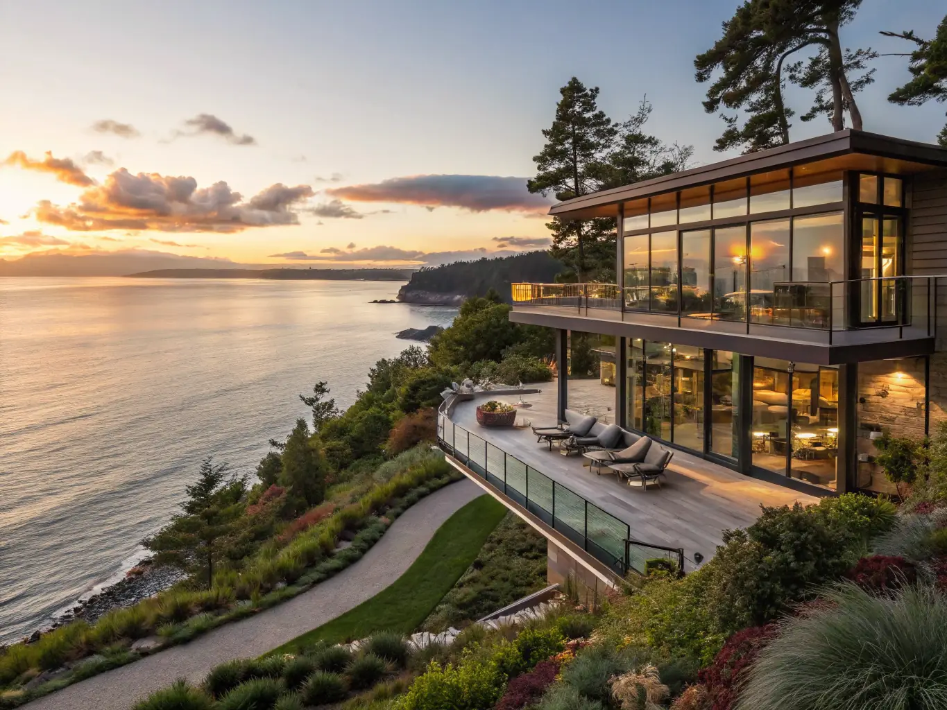A luxurious Laguna Beach estate with a scenic ocean view, representing the high-value properties financed through jumbo loans.
